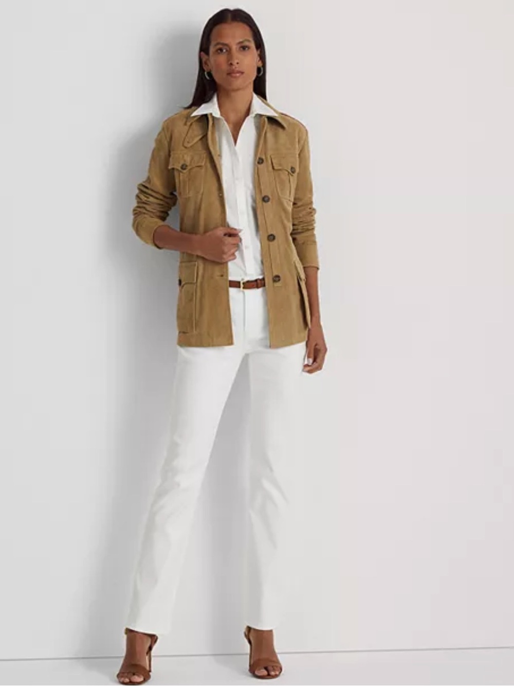 Lauren Ralph Lauren White Straight-Leg Jeans Size 12 New